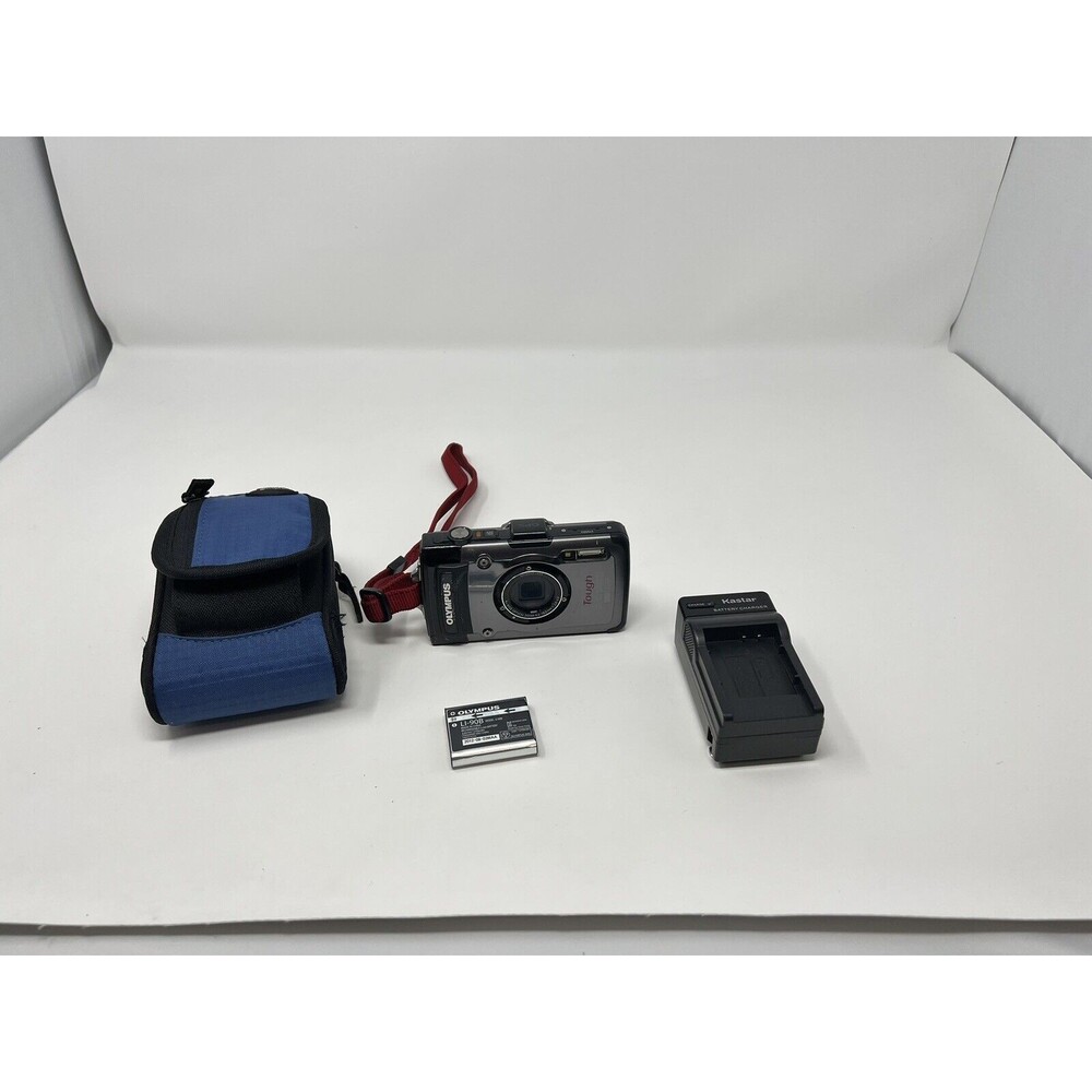 Olympus TG-1 12 MP Waterproof Camera w/ 4x Optical Zoom,Silver (Missing Bezel)